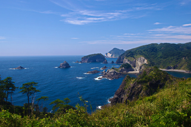 あいあい岬から奥石廊海岸