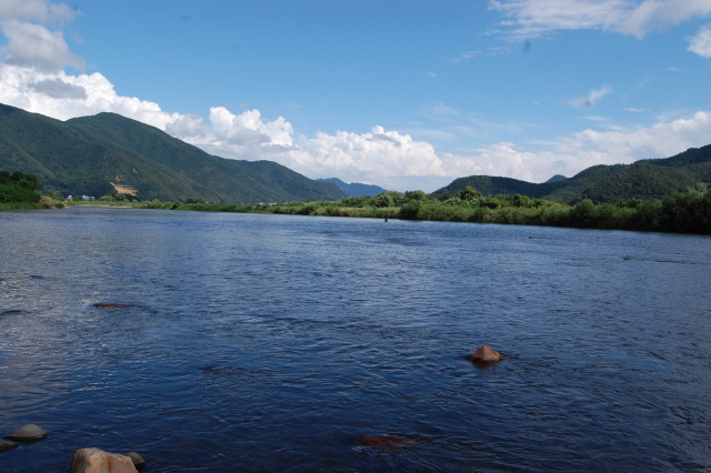 時がゆったりと流れる千曲川