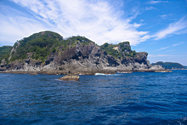 石廊崎 浸食された海岸線