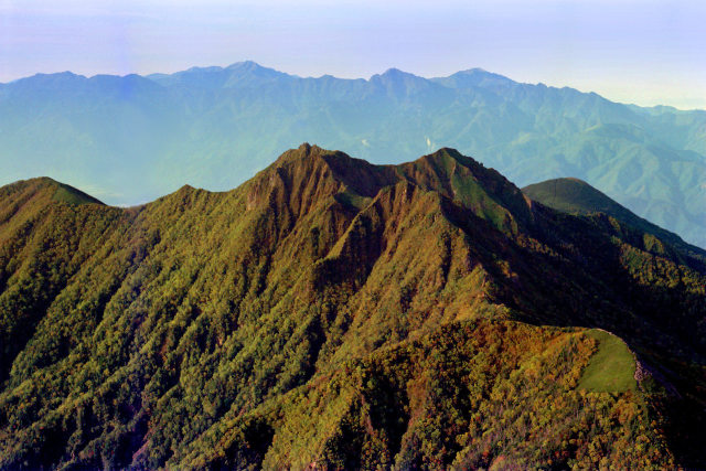 権現岳と南アルプス