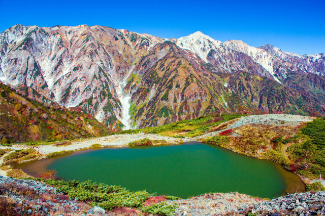 八方池と白馬連峰