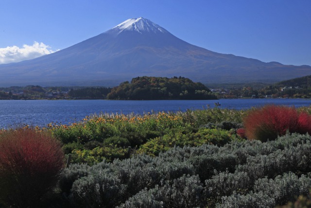 河口湖の富士山