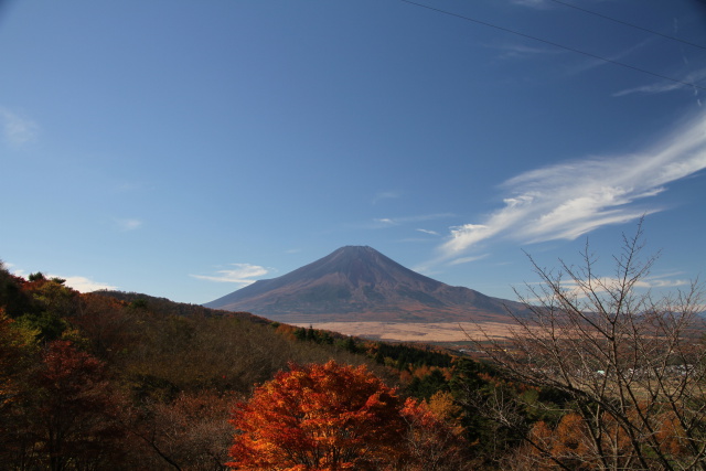 秋晴れの富士山