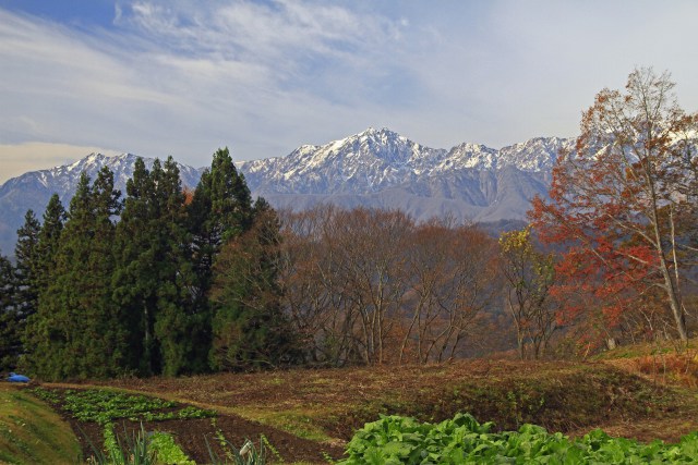 小川村の秋(鹿島槍)