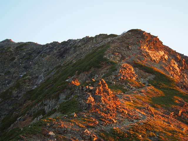 晩秋の北岳