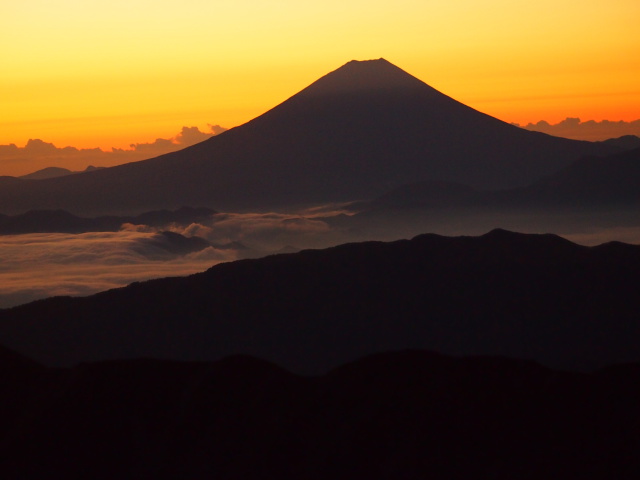 富士夕景