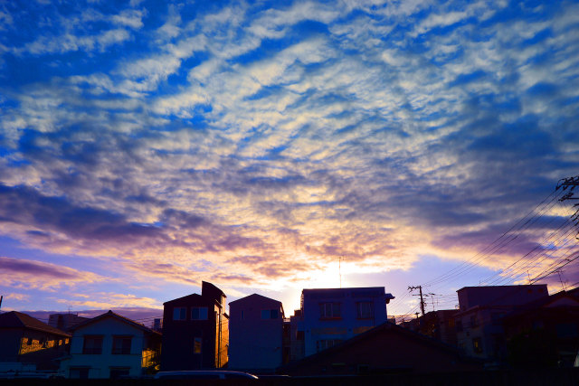 秋の夕空