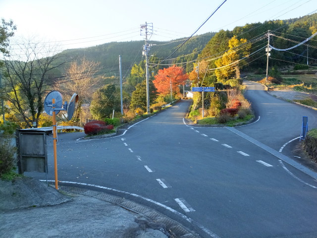 山道の交差路