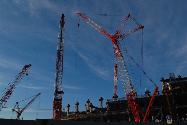 新国立競技場、ただいま建築中