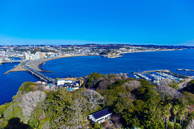 江の島から湘南の海