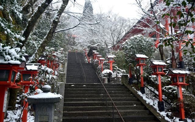 鞍馬寺雪景色(7)