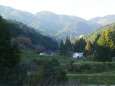 初冬の山間部風景