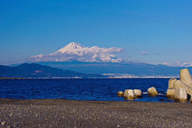 三保の松原からの富士山