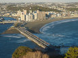 江の島大橋と片瀬海岸