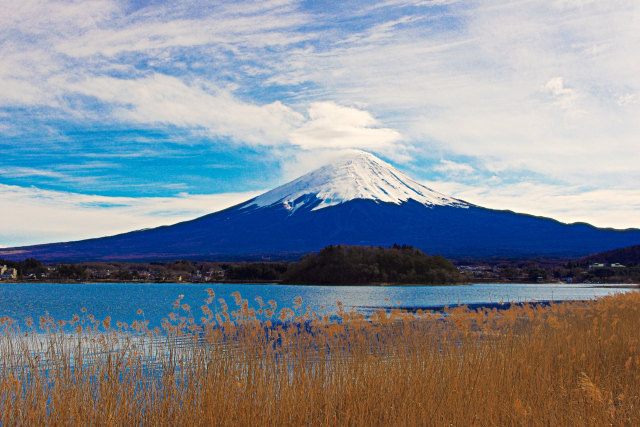 河口湖からの富士山