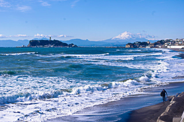 湘南海岸 冬景色