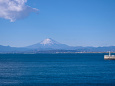 江の島大橋から見る富士山