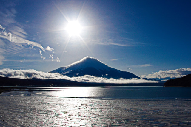 山中湖からの富士山