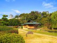 明石城の櫓が見える明石公園