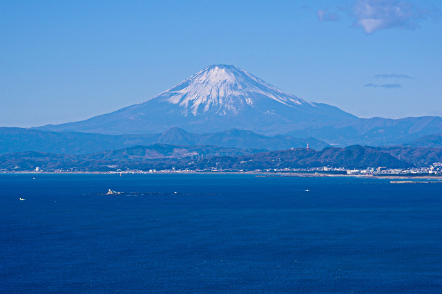 相模湾と富士山