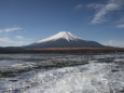 山中湖の結氷&富士山