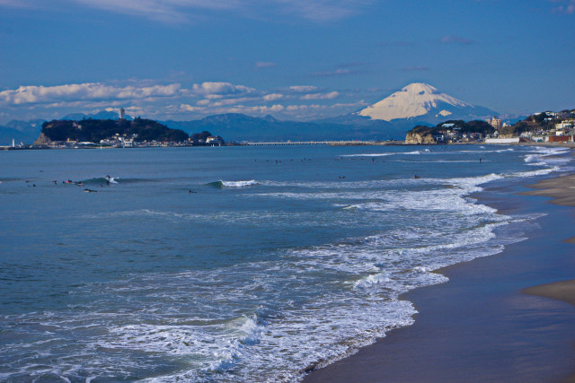 富士山と江の島