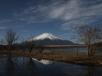 山中湖の逆さ富士