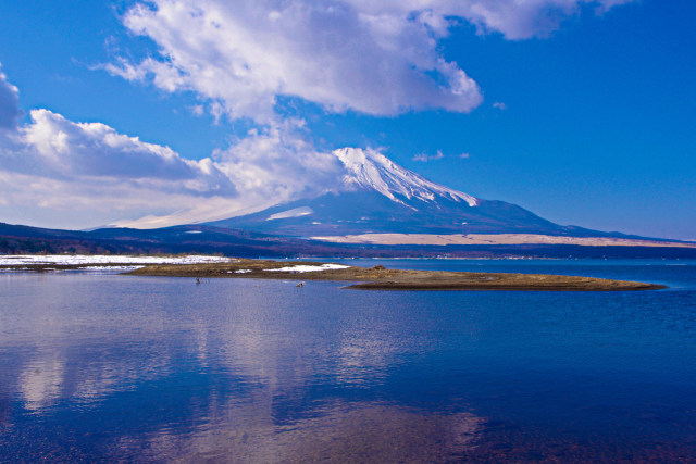 冬富士 山中湖から