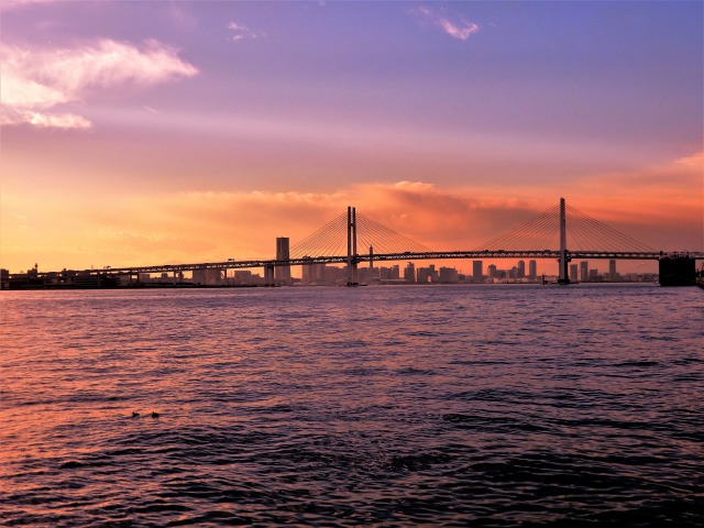 ベイブリッジ夕景