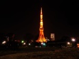 芝公園から東京タワーを望む