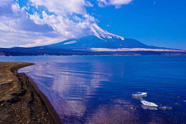 冬富士 山中湖から