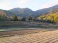 山間部、冬の夕暮れ