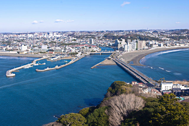 江の島から湘南の海