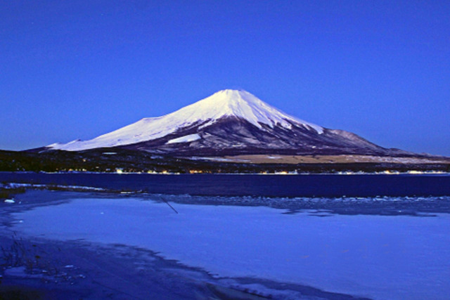 山中湖の富士