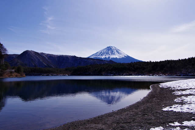 西湖からの富士山