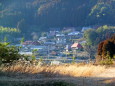 山間部、冬の夕暮れ