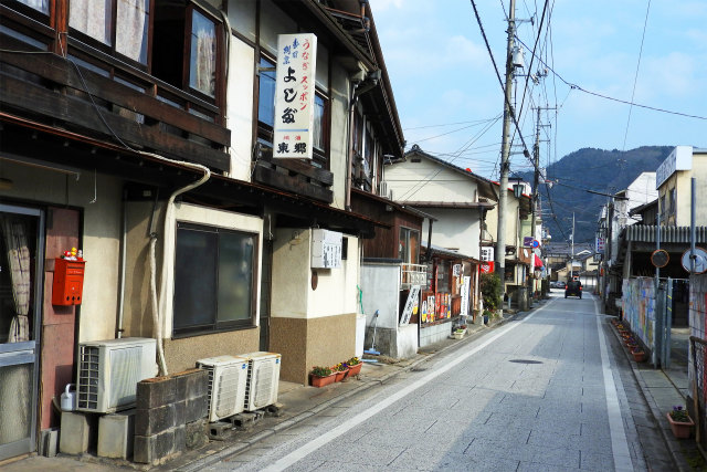 昭和レトロな街並み-湯郷温泉4