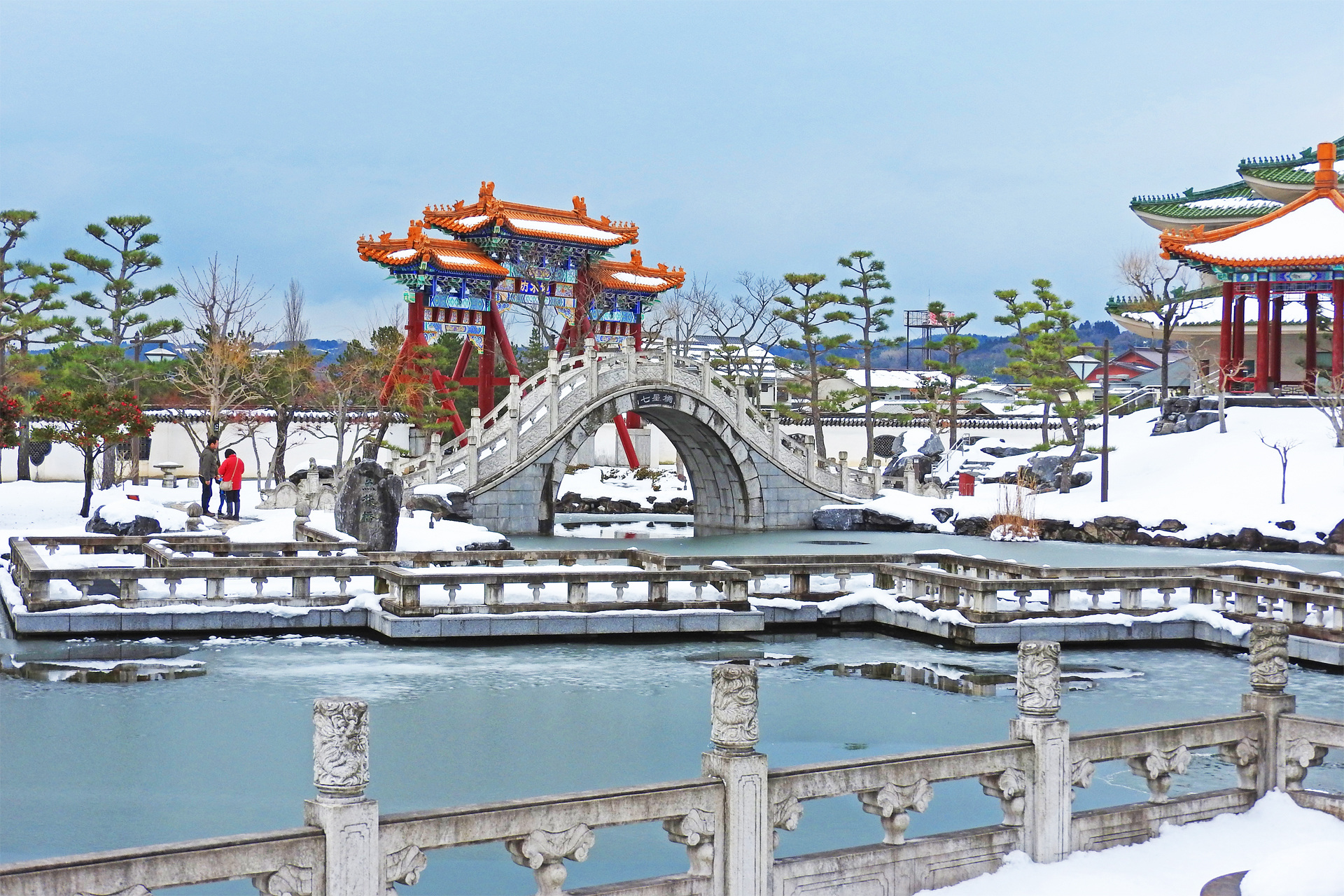 日本の風景 冬の中国庭園 燕趙園7 壁紙19x1280 壁紙館