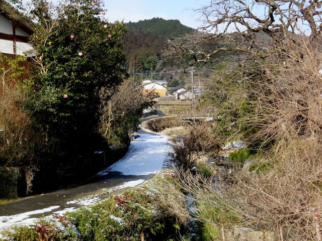 日陰の残雪