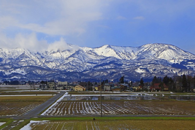 雪の立山連峰