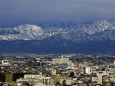 富山市街から立山連峰