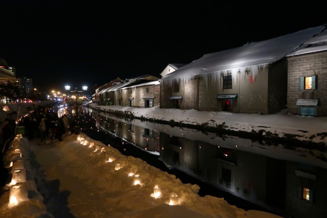 小樽運河(雪あかりの路-2018) 