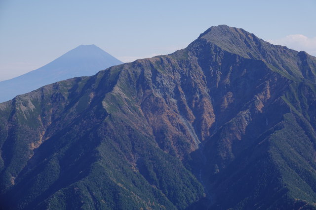 富士と背比べ