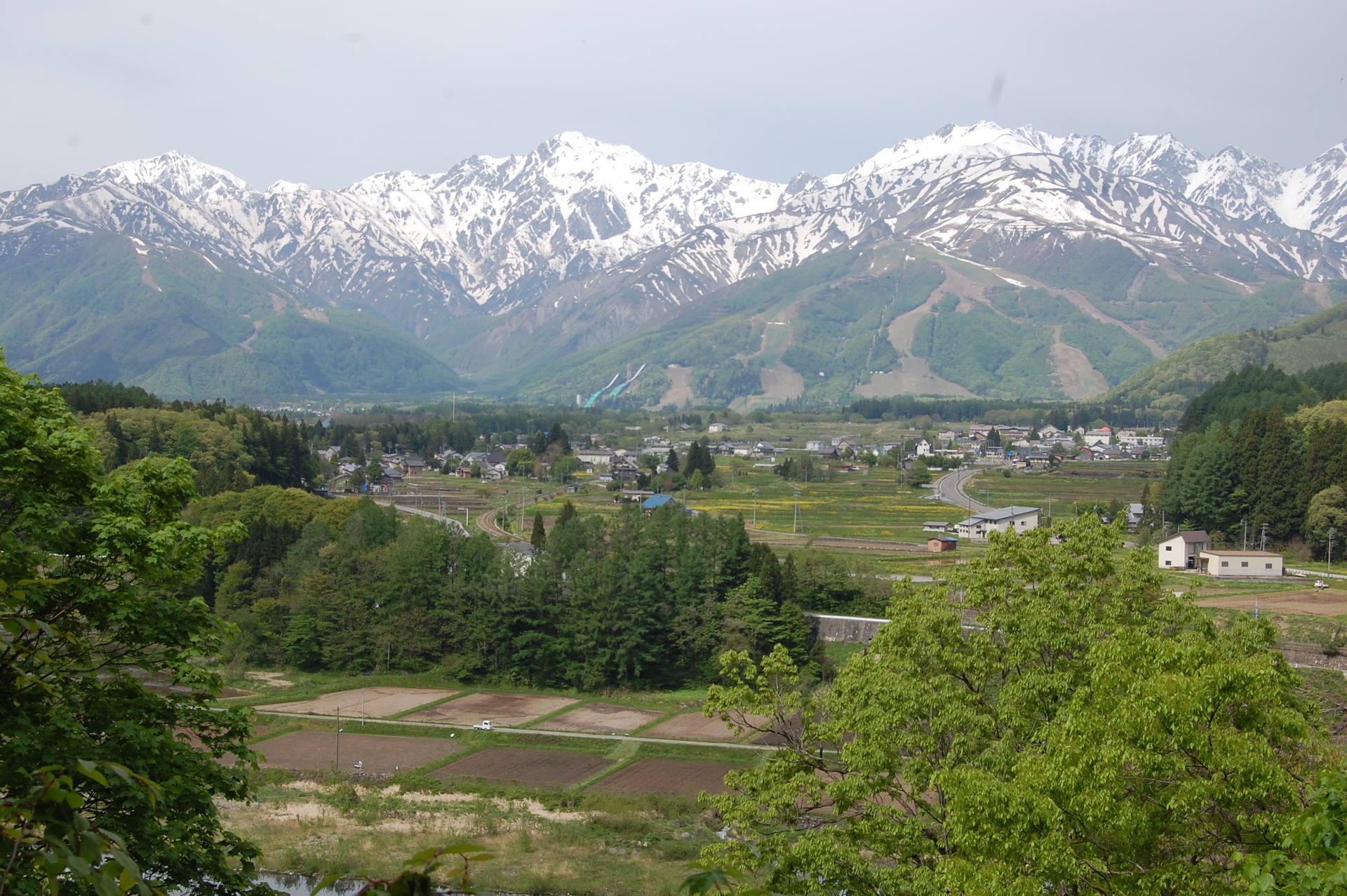 日本の風景 白馬村遠景 18年 壁紙19x1277 壁紙館