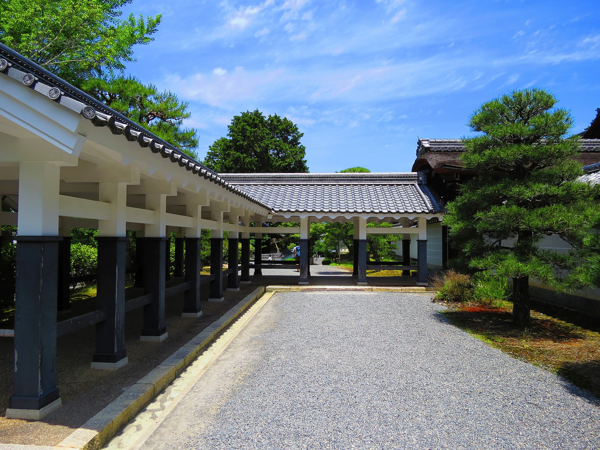 日本の風景 南禅寺方丈と法堂の通路 壁紙19x1440 壁紙館