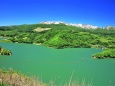 奥州湖と焼石連峰