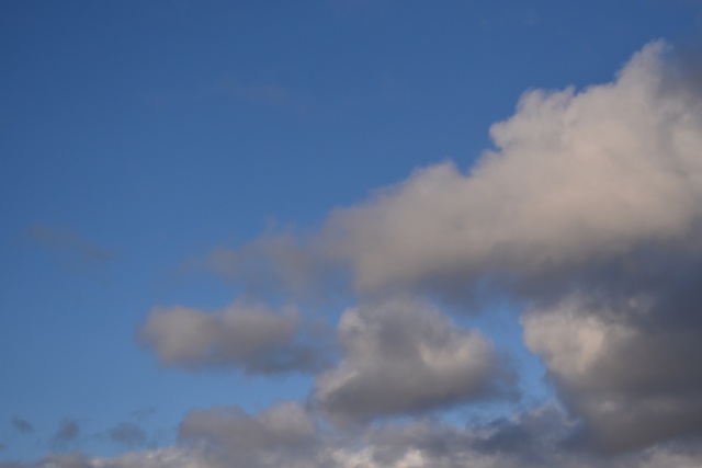 日暮れ間近の空