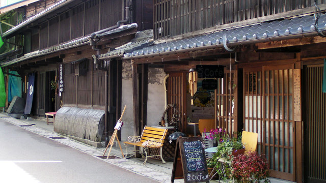 岩村町の古い町並み