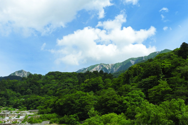 大山北壁-大山寺橋から