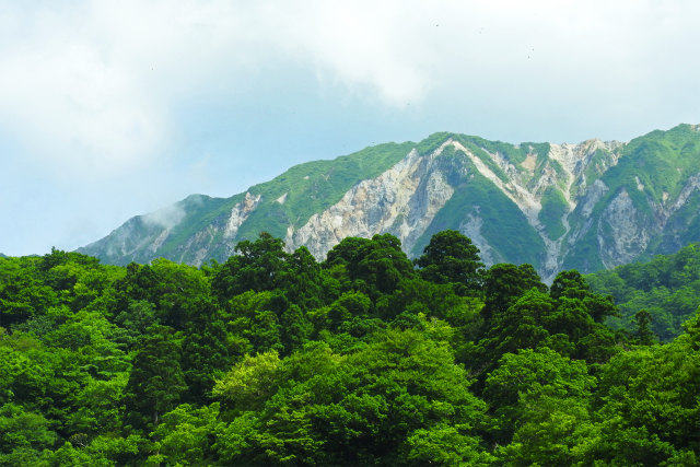 大山北壁2-大山寺から